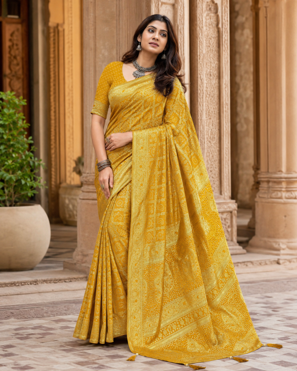 Floral Organza Designer Saree