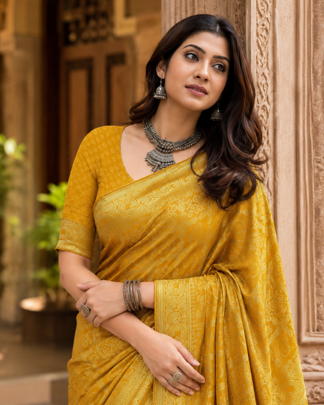 Floral Organza Designer Saree