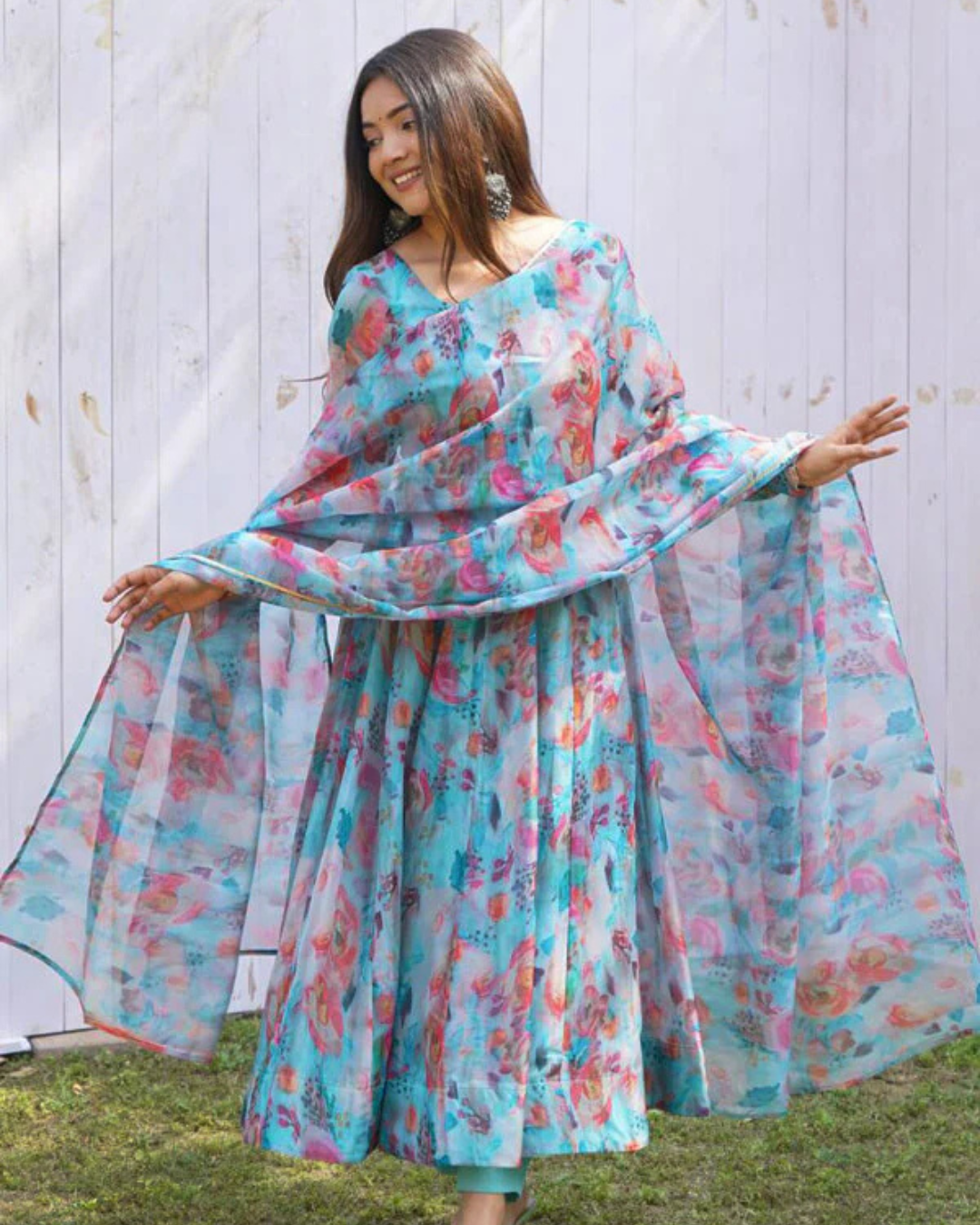 Elegant Floral Maxi Dress
