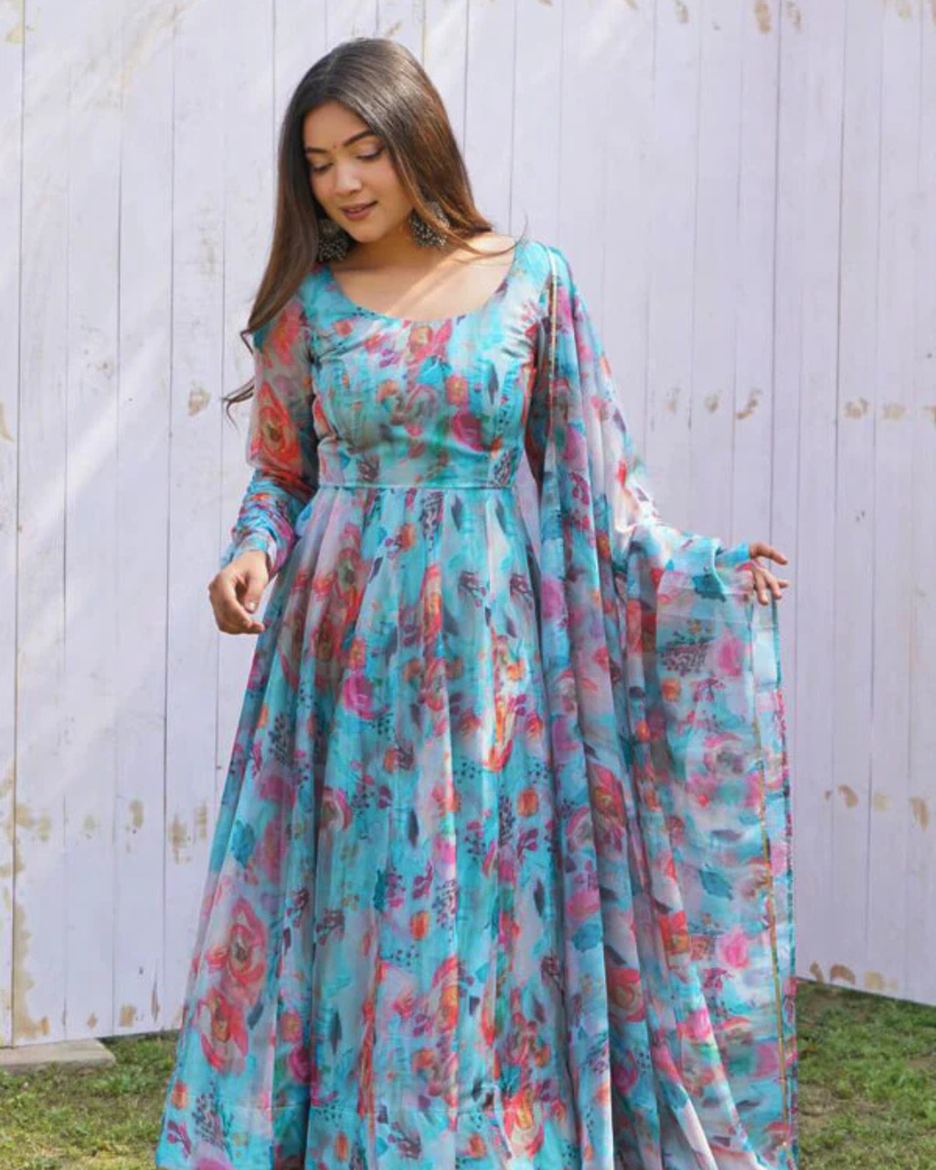 Elegant Floral Maxi Dress
