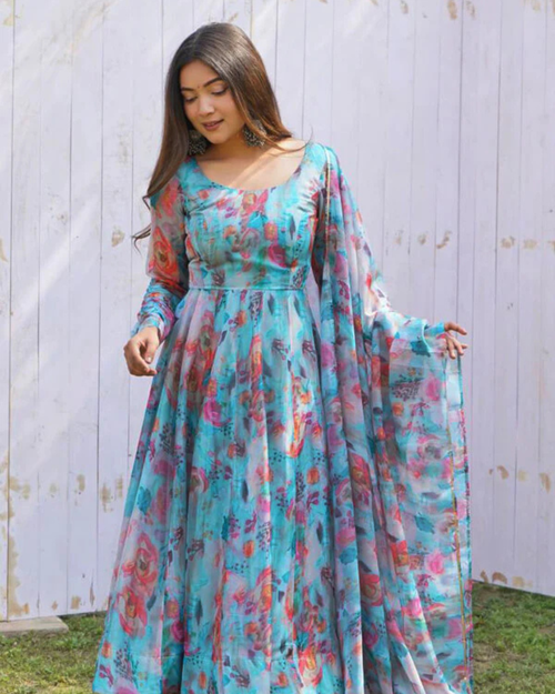 Elegant Floral Maxi Dress