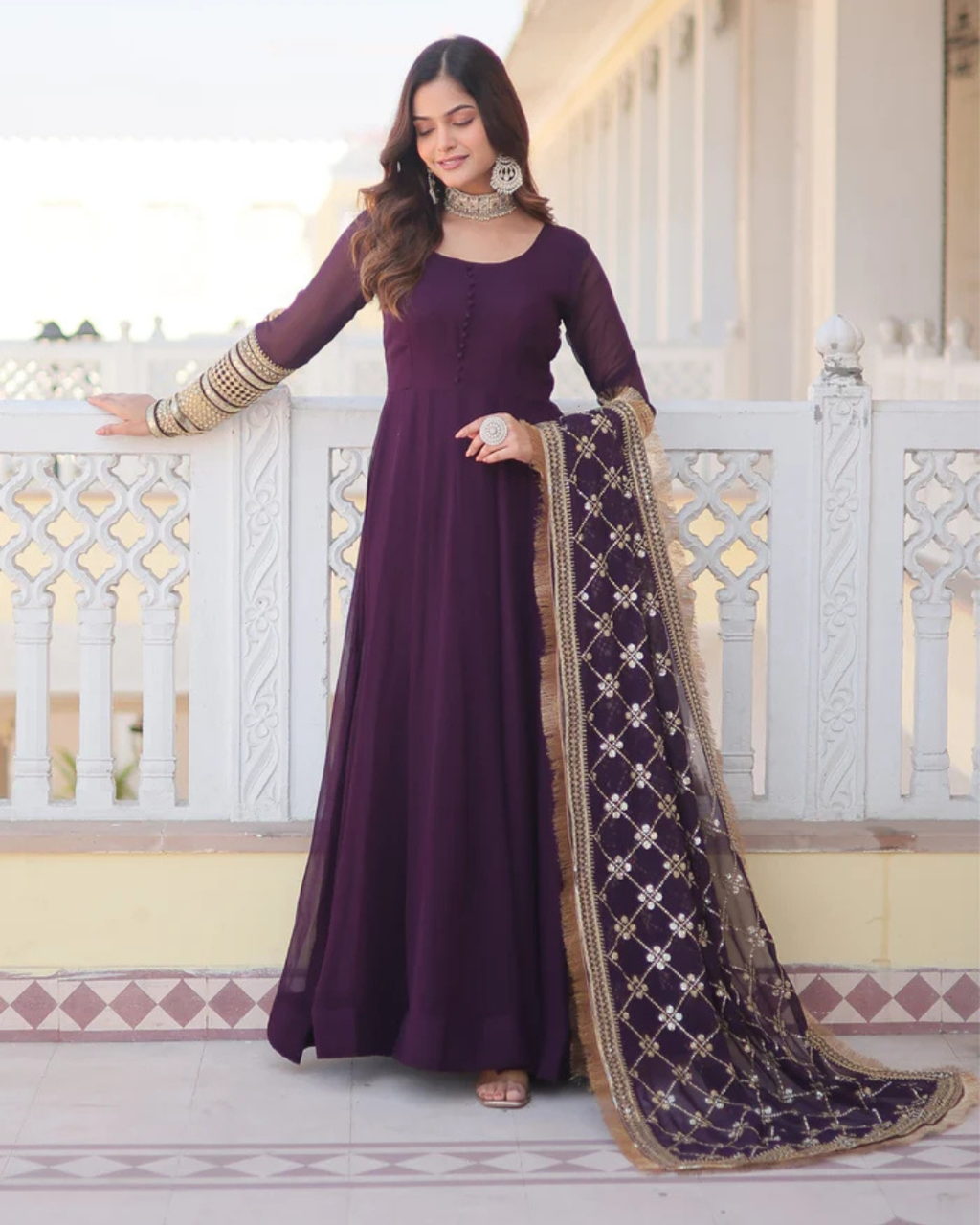 Luxury Embroidered Dress